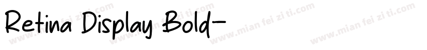 Retina Display Bold字体转换